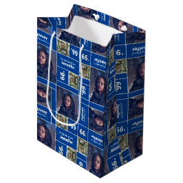 Square Photo Afstuderen Class Year Blue Medium Cadeauzakje