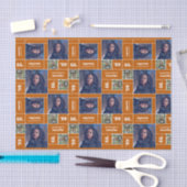 Square Photo Afstuderen Class Year Burnt Oranje Tissuepapier (Craft)