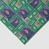 Square Photo Afstuderen Class Year Green Tissuepapier (Detail)