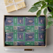 Square Photo Afstuderen Class Year Green Tissuepapier (Geschenk)