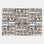 Square Photo Collage - tot 14 foto's zwart Inpakpapier Vel (Voorkant)