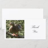 Square Photo - Happy Duck Bedankkaart (Voorkant / Achterkant)