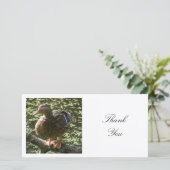 Square Photo - Happy Duck Bedankkaart (Staand voorkant)