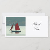 Square Photo - jacht Bedankkaart (Voorkant)