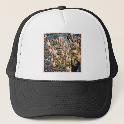 Square Photo - Magnolia Blossom Trucker Pet (Voorkant)