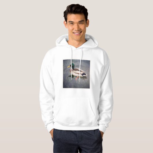 Square Photo - Mallard Duck Hoodie (Voorkant volledig)