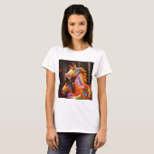 Square Photo - Merry-go-round Horses 02 T-shirt (Voorkant volledig)