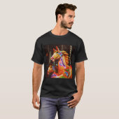 Square Photo - Merry-go-round Horses 02 T-shirt (Voorkant volledig)