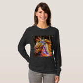 Square Photo - Merry-go-round Horses T-shirt (Voorkant volledig)