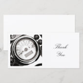Square Photo - Motorbike Speedo Bedankkaart (Voorkant / Achterkant)