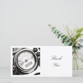 Square Photo - Motorbike Speedo Bedankkaart (Staand voorkant)