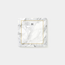 Square Photo Stone Marble Gold Border