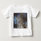 Square Photo - Sunlit Winter Trees (Voorkant)