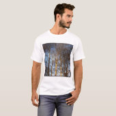 Square Photo - Sunlit Winter Trees T-shirt (Voorkant volledig)