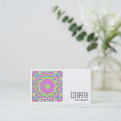 Square Photo (v2) - Colorful Kaleidoscoop 01 Visitekaartje (Staand voorkant)