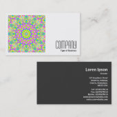 Square Photo (v2) - Colorful Kaleidoscoop 02 Visitekaartje (Voorkant / Achterkant)