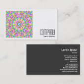 Square Photo (v2) - Colorful Kaleidoscoop 03 Visitekaartje (Voorkant / Achterkant)