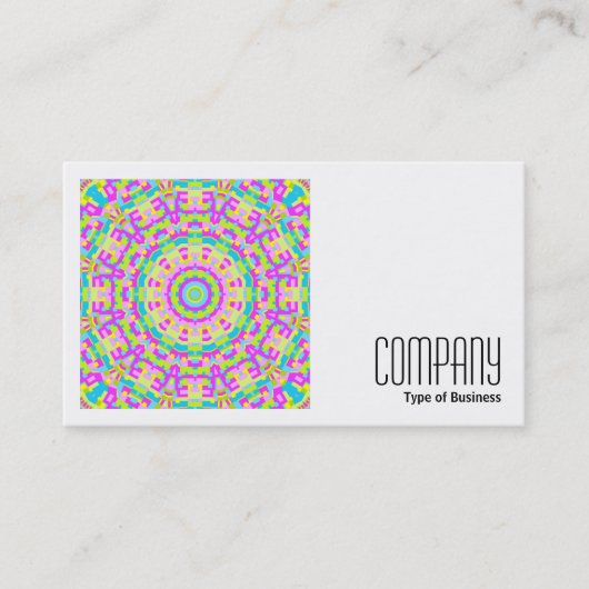 Square Photo (v2) - Colorful Kaleidoscoop 03 Visitekaartje (Voorkant)