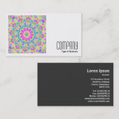 Square Photo (v2) - Colorful Kaleidoscoop 04 Visitekaartje (Voorkant / Achterkant)