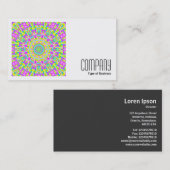 Square Photo (v2) - Colorful Kaleidoscoop 05 Visitekaartje (Voorkant / Achterkant)