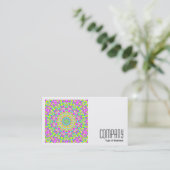 Square Photo (v2) - Colorful Kaleidoscoop 05 Visitekaartje (Staand voorkant)