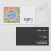 Square Photo (v2) - Colorful Kaleidoscoop 06 Visitekaartje (Voorkant / Achterkant)