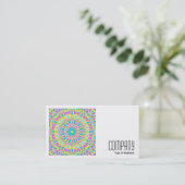 Square Photo (v2) - Colorful Kaleidoscoop 06 Visitekaartje (Staand voorkant)