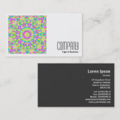 Square Photo (v2) - Colorful Kaleidoscoop 07 Visitekaartje (Voorkant / Achterkant)