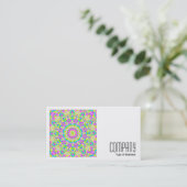 Square Photo (v2) - Colorful Kaleidoscoop 07 Visitekaartje (Staand voorkant)