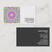 Square Photo (v2) - Colorful Kaleidoscoop 08 Visitekaartje (Voorkant / Achterkant)