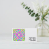 Square Photo (v2) - Colorful Kaleidoscoop 08 Visitekaartje (Staand voorkant)