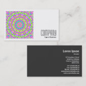 Square Photo (v2) - Colorful Kaleidoscoop 09 Visitekaartje (Voorkant / Achterkant)