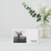 Square Photo (v2) - Friendly Donkey Visitekaartje (Staand voorkant)