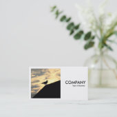 Square Photo (v2) - Herring Gull Sunset Visitekaartje (Staand voorkant)