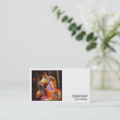 Square Photo (v2) - Merry-go-round Horses Visitekaartje (Staand voorkant)