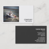 Square Photo (v2) - Motor Boat Visitekaartje (Voorkant / Achterkant)