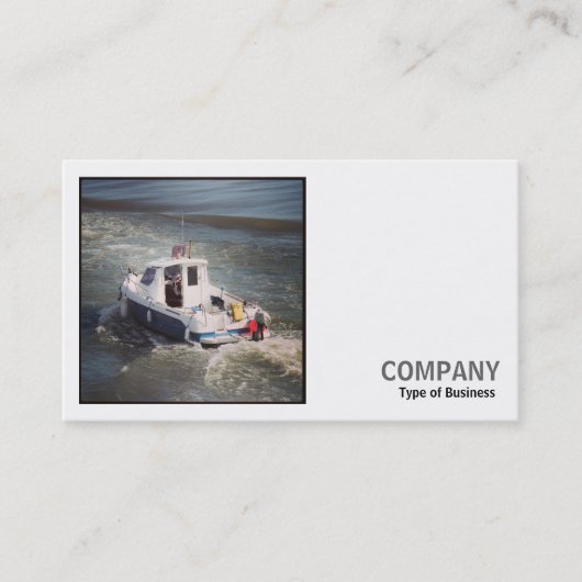 Square Photo (v2) - Motor Boat Visitekaartje (Voorkant)