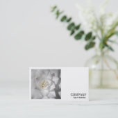 Square Photo (v2) - White Camellia Visitekaartje (Staand voorkant)