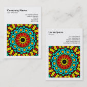 Square Photo (v3) - Abstract Kaleidoscoop 04 Visitekaartje (Voorkant / Achterkant)