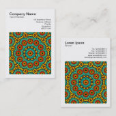 Square Photo (v3) - Abstract Kaleidoscoop 05 Visitekaartje (Voorkant / Achterkant)