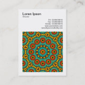 Square Photo (v3) - Abstract Kaleidoscoop 05 Visitekaartje (Achterkant)