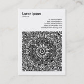 Square Photo (v3) - Abstract Kaleidoscoop 06 Visitekaartje (Achterkant)