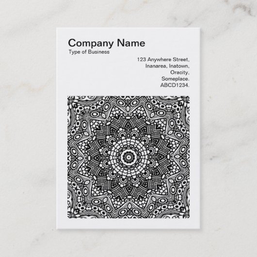 Square Photo (v3) - Abstract Kaleidoscoop 06 Visitekaartje (Voorkant)