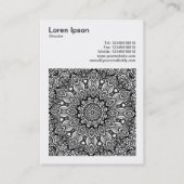 Square Photo (v3) - Abstract Kaleidoscoop 08 Visitekaartje (Achterkant)