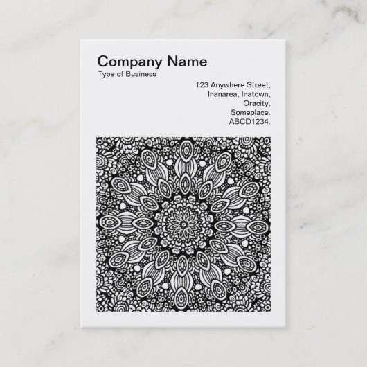 Square Photo (v3) - Abstract Kaleidoscoop 08 Visitekaartje (Voorkant)