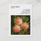 Square Photo (v3) - African Daisies Visitekaartje (Achterkant)