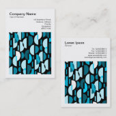 Square Photo (v3) - Crescent Pat 010921 - Sky Blue Visitekaartje (Voorkant / Achterkant)