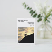 Square Photo (v3) - Herring Gull Sunset Visitekaartje (Staand voorkant)