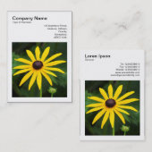 Square Photo (v3) - Rudbeckia hirta Visitekaartje (Voorkant / Achterkant)