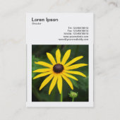 Square Photo (v3) - Rudbeckia hirta Visitekaartje (Achterkant)